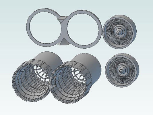 1:144 MiG-25 Foxbat Exhausts (long type)