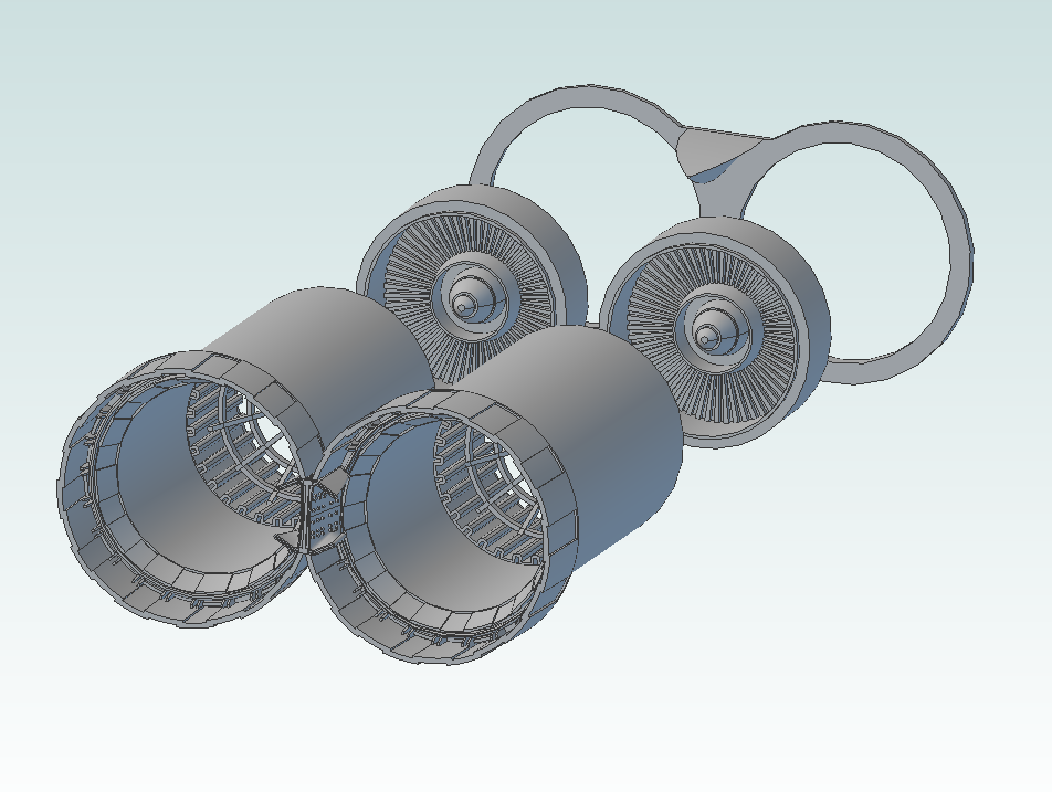 1:144 MiG-25 Foxbat Exhausts (short type)
