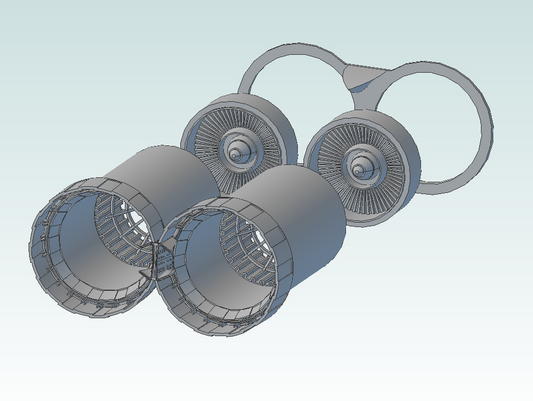 1:144 MiG-25 Foxbat Exhausts (short type)
