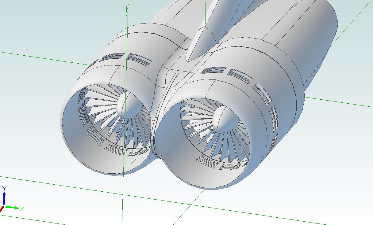 1:48 B-52H TF33 Engine Set (Aux Intake Doors Open)