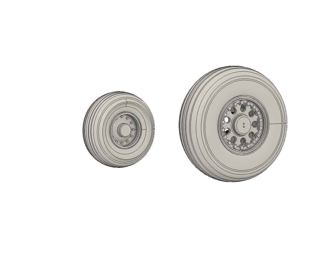 1:72 727 Wheel Set