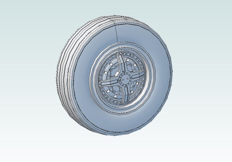 1:48 B-52B Early Style Wheel Set