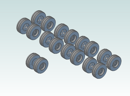 1:72 747-400 Landing Gear Set