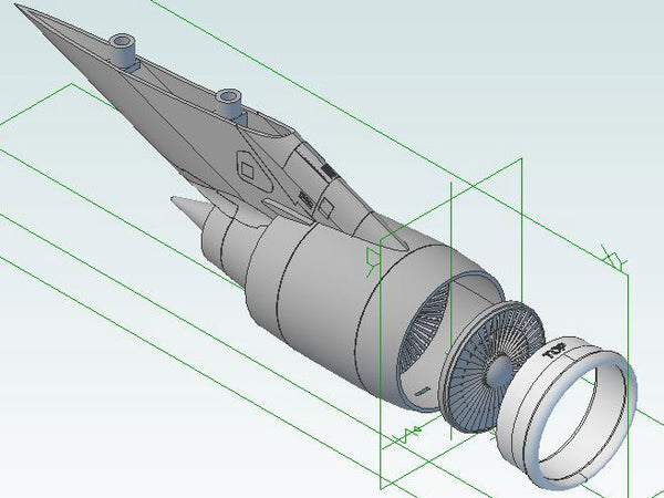 1:72 C-5M Super Galaxy Engine Set (for ID Models kits) – Titan Model Kits