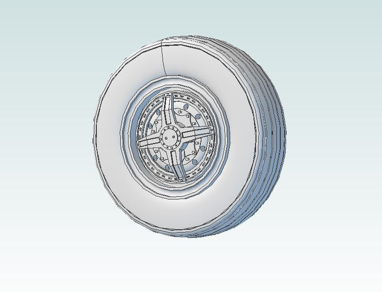 1:48 B-52B Early Style Wheel Set