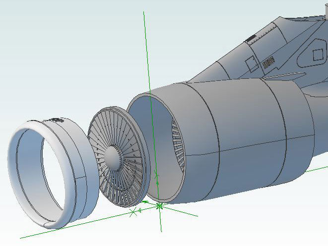 1:72 C-5M Super Galaxy Engine Set (for ID Models kits) – Titan Model Kits