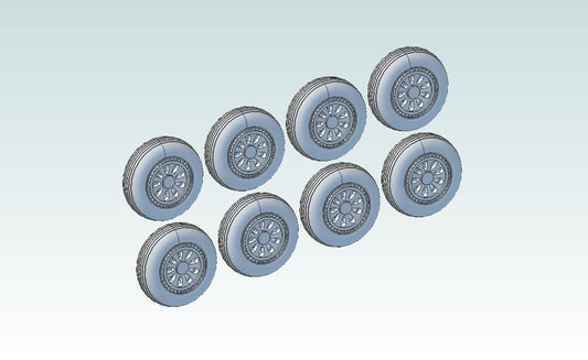 1:72 B-36 Early Style Main Wheels