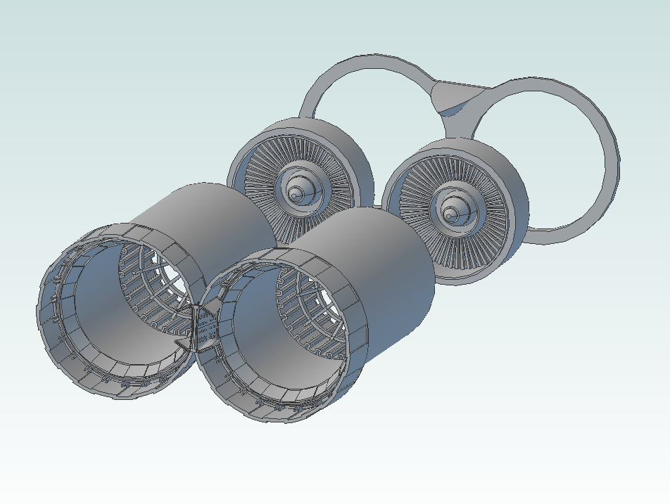 1:72 MiG-25 Foxbat Exhausts (short type)