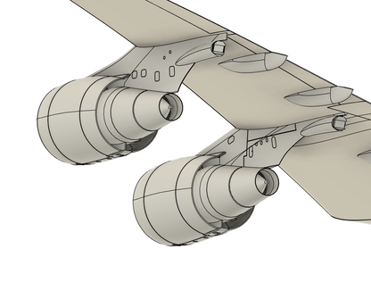 1:72 VC-25A Air Force One CF6-80C2 Engine Set with ECMs